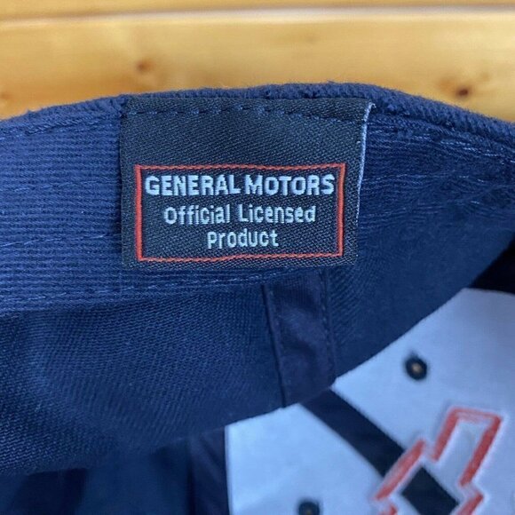 Chevrolet Chevy Bow Tie Racing USA Flag Hat Patriotic! Embroidered Cap Black - Picture 7 of 7